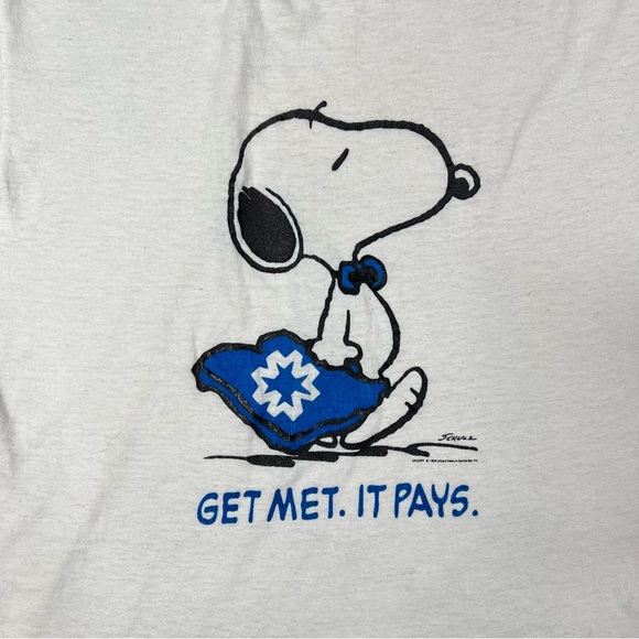 Vintage Snoopy Graphic Tee - White - Picture 3 of 4